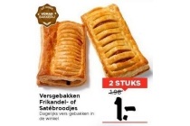 versgebakken frikandel of satebroodjes