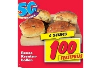 reuze krentenbollen