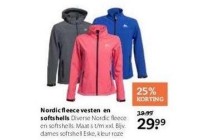 nordic fleece vesten en softshells