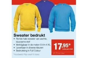 sweater bedrukt