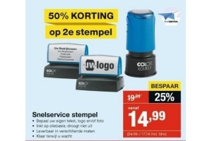 snelservice stempel