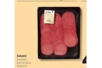 salami gesneden