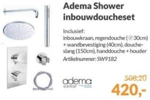 adema shower inbouwdoucheset