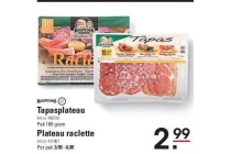 tapasplateau of plateau raclette