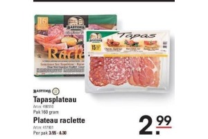 tapasplateau of plateau raclette