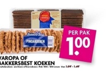 varopa of bakkerbest koeken