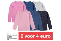 t shirt ronde hals of v hals