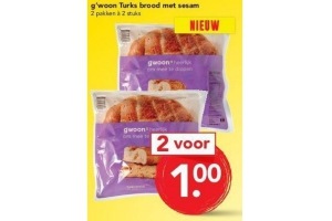 g woon turks brood met sesam