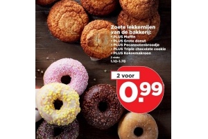 zoete lekkernijen van de bakkerij