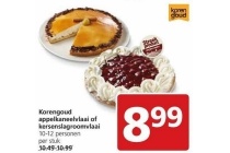 korengoud appelkaneelvlaai of kersenslagroomvlaai