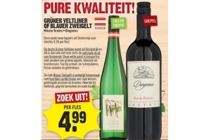 gruener veltliner of blauer zweigelt