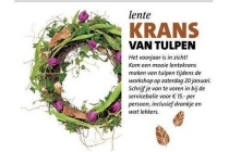 krans van tulpen maken