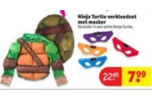 ninja turtles verkleedset met maskers