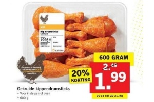 gekruide kippendrumsticks