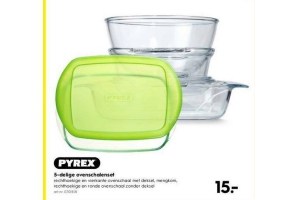 pyrex 5 delige ovenschalenset