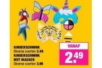 kinderschmink met masker