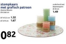stompkaars met grafisch patroon