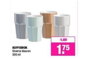 koffiemok diverse kleuren