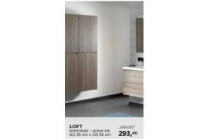 loft kolomkast grove eik