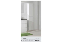 edge kolomkast glanzend wit