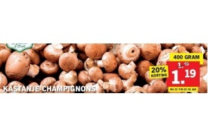 kastanje champignons