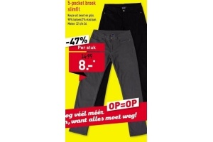 5 pocket broek slimfit