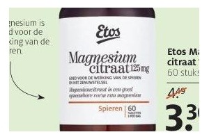 etos magnesium citraat 125 mg