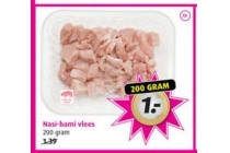 nasi bami vlees