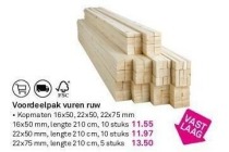 voordeelpak vuren ruw