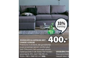 mariager slaapbank met chaise longue