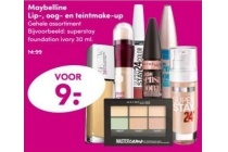 maybelline lip oog en teintmake up