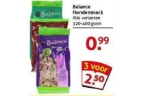 balance hondensnack