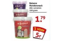 balance hondensnack