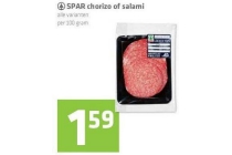 spar chorizo of salami