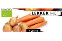 2 biologische uien of winterpeen