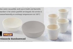 serviesserie bamboevezel