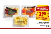verse fruitsalade meloenmix of ananas