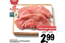 hamlappen of fricandeau
