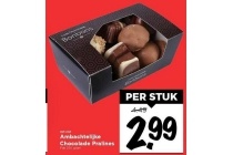 ambachtelijke chocolade pralines
