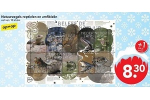 natuurzegels reptielen en amfibieen