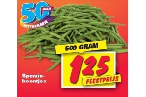 sperzieboontjes 500 gram nettorama
