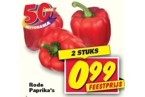 2 rode paprika s