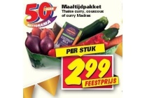 diverse maaltijdpakketten