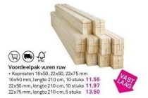 voordeelpak vuren ruw