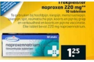 trekpleister naproxen 220 mg