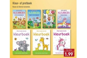 kleur of pretboek