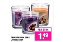 geurkaars in glas