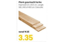 plank geschaafd lariks