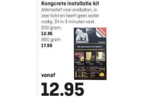 kongcrete installatiekit