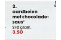 aardbeien met chocoladesaus